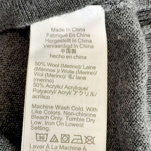 J CREW Men's V Neck Merino Wool Blend Sweater sz: M - Picture 8 of 8